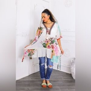 Floral Multicolor Women's Top